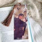 Marcador con Borla |Pareja Alas de Sangre Café|