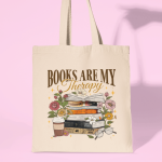 Totebag |Books are my Therapy|
