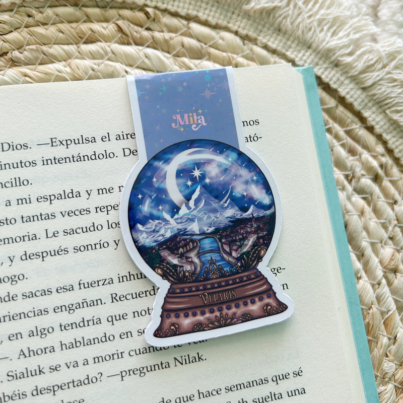 Edited with Afterlight Marcapágina Magnetico Bola de Cristal Holográfico |Velaris ACOTAR| Exclusivo - Imagen 1