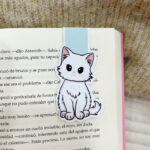 Marcapágina Magnético |Gato Blanco|